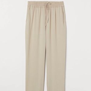 Beige Pull Up Pants with Ties - H&M